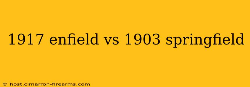 1917 enfield vs 1903 springfield