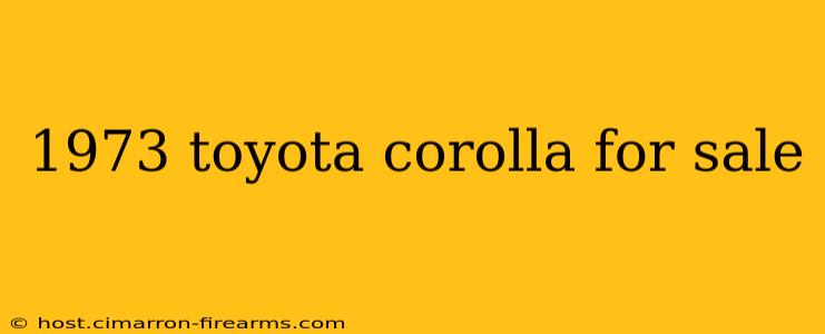 1973 toyota corolla for sale