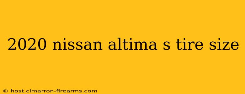 2020 nissan altima s tire size