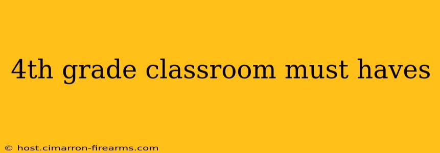 4th grade classroom must haves