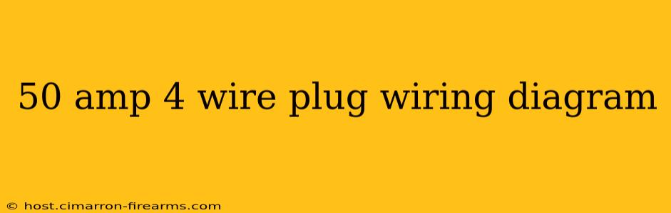 50 amp 4 wire plug wiring diagram