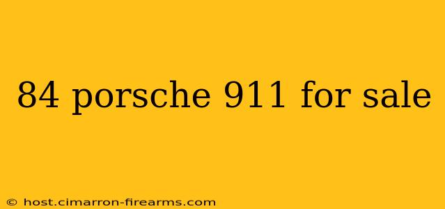 84 porsche 911 for sale