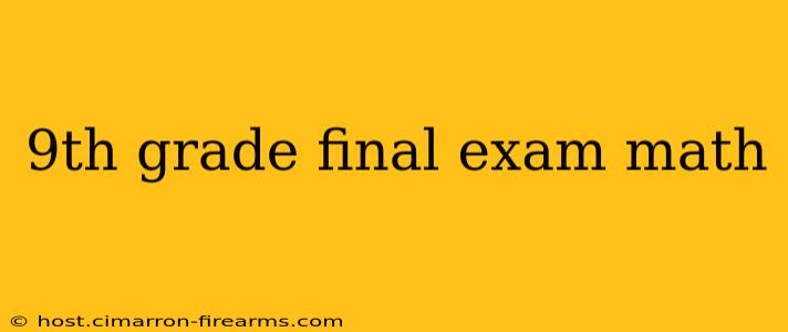 9th grade final exam math