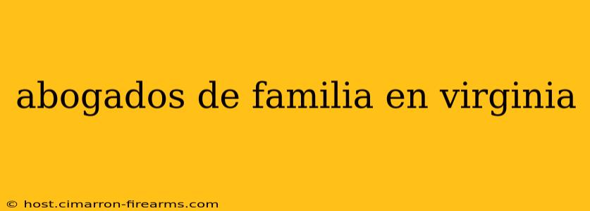 abogados de familia en virginia