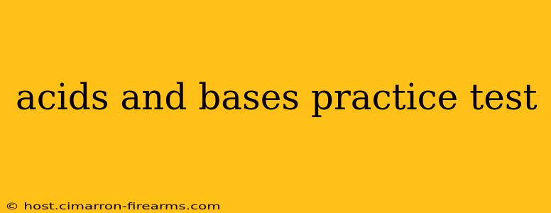 acids and bases practice test