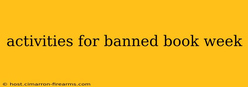 activities for banned book week