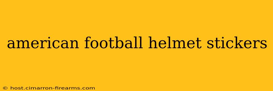 american football helmet stickers