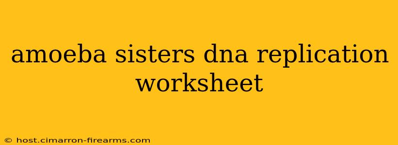 amoeba sisters dna replication worksheet