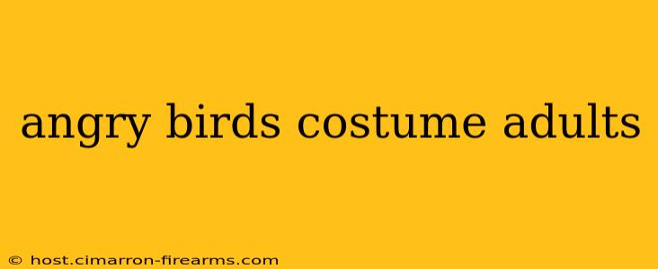 angry birds costume adults