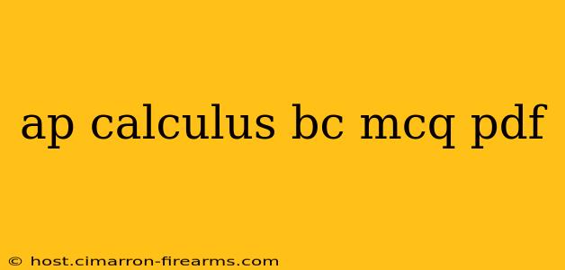 ap calculus bc mcq pdf