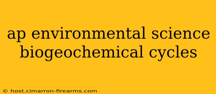 ap environmental science biogeochemical cycles