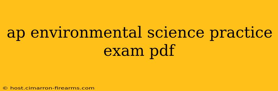 ap environmental science practice exam pdf