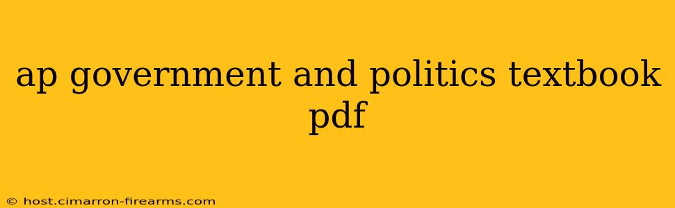 ap government and politics textbook pdf