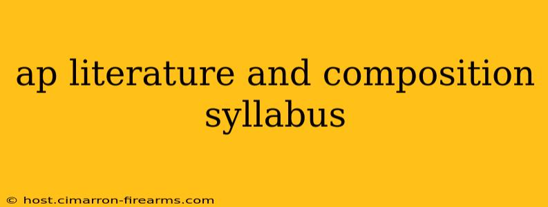 ap literature and composition syllabus