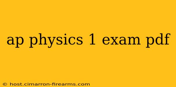 ap physics 1 exam pdf