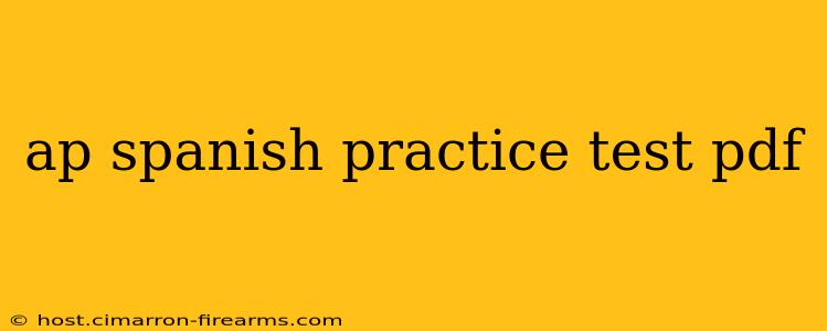 ap spanish practice test pdf