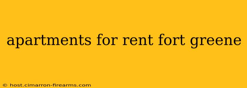 apartments for rent fort greene