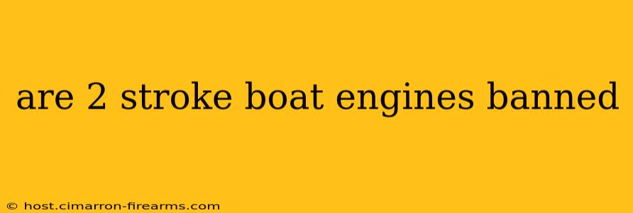 are 2 stroke boat engines banned