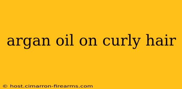 argan oil on curly hair