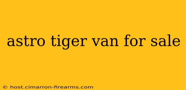 astro tiger van for sale