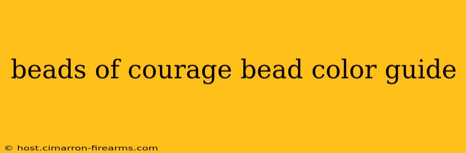 beads of courage bead color guide