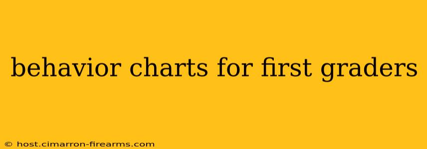 behavior charts for first graders