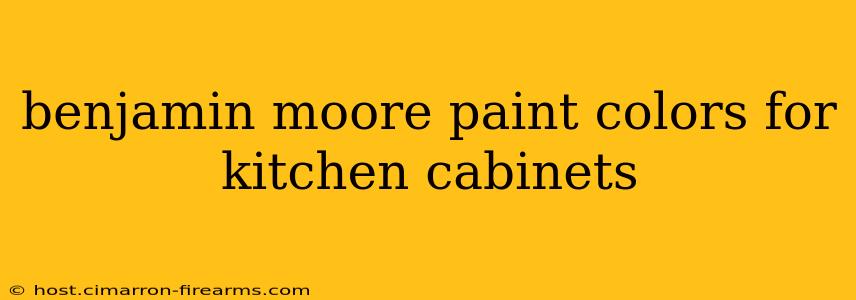 benjamin moore paint colors for kitchen cabinets