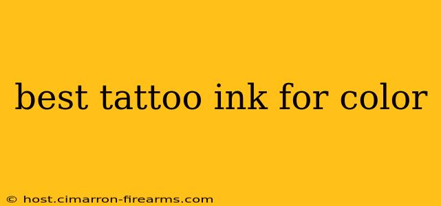 best tattoo ink for color