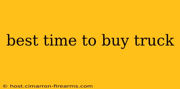 best time to buy truck