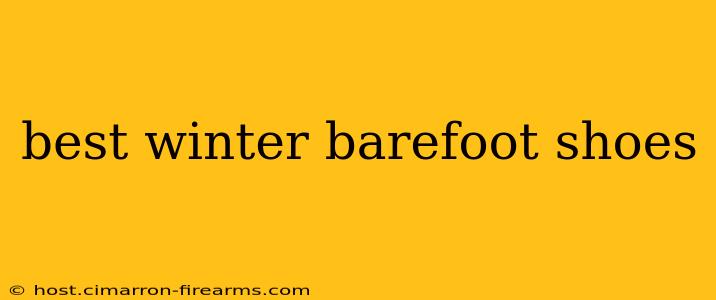 best winter barefoot shoes