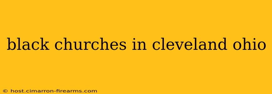 black churches in cleveland ohio