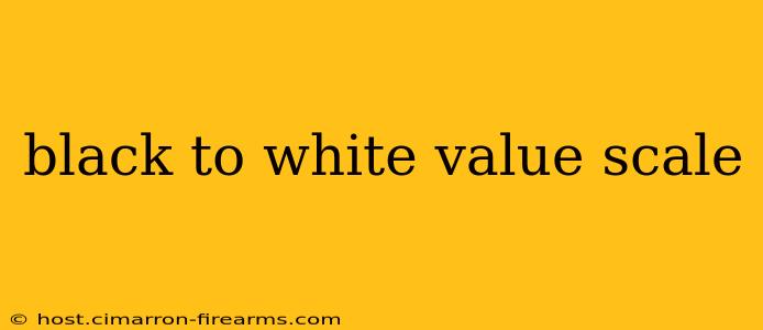 black to white value scale