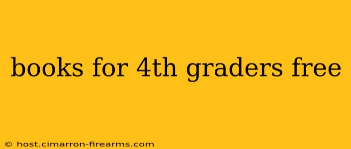 books for 4th graders free