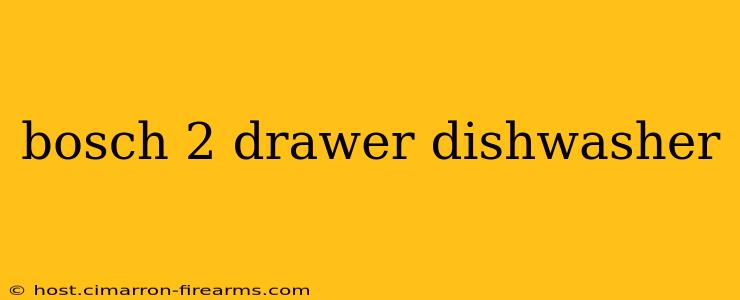 bosch 2 drawer dishwasher