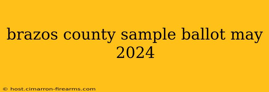 brazos county sample ballot may 2024