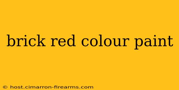 brick red colour paint