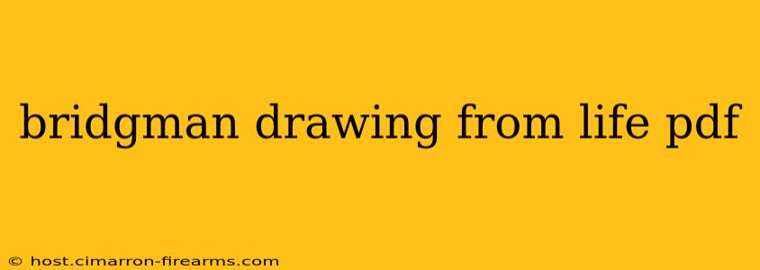 bridgman drawing from life pdf