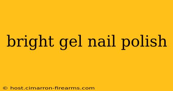 bright gel nail polish