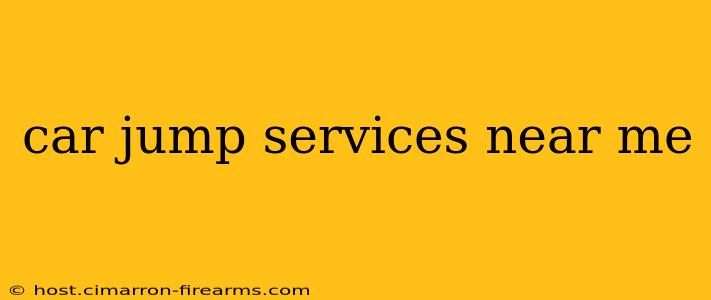 car jump services near me