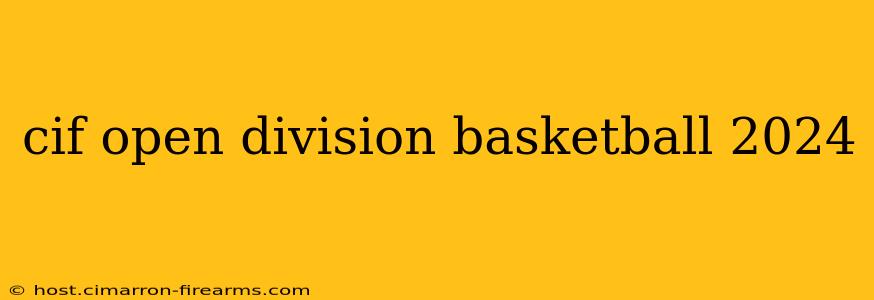 cif open division basketball 2024