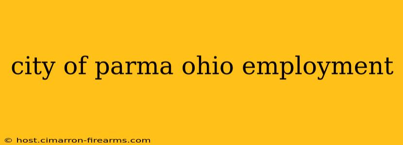 city of parma ohio employment