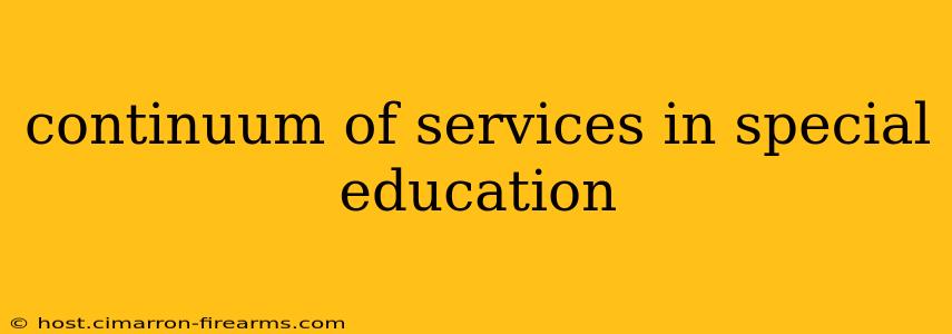 continuum of services in special education