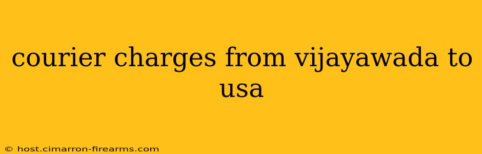 courier charges from vijayawada to usa