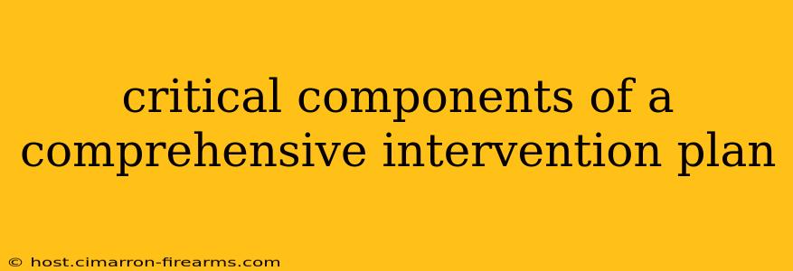 critical components of a comprehensive intervention plan