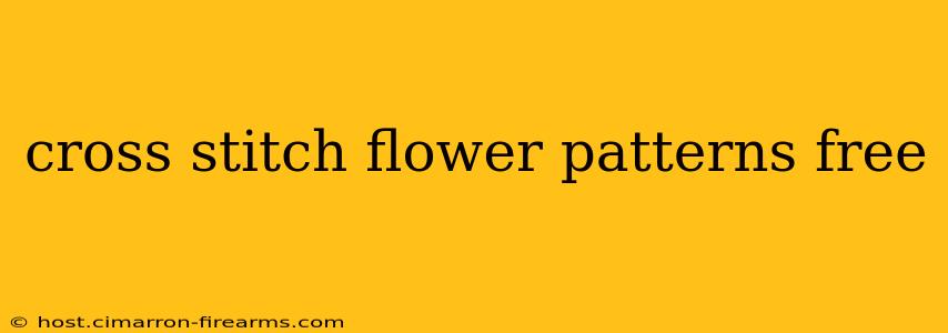 cross stitch flower patterns free