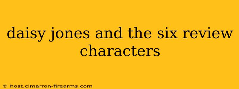 daisy jones and the six review characters