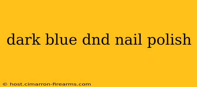 dark blue dnd nail polish