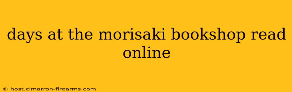 days at the morisaki bookshop read online