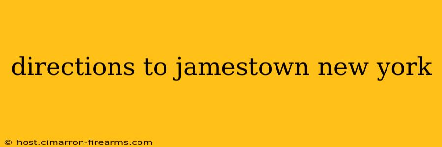 directions to jamestown new york