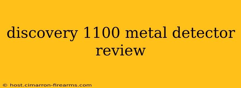 discovery 1100 metal detector review